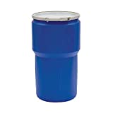 Eagle 1610MB Blue High Density Polyethylene Lab Pack Drum with Metal Lever-lock Lid, 14 gallon Capacity