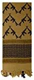 Rothco Crossed Rifles Shemagh Tactical Scarf, Coyote