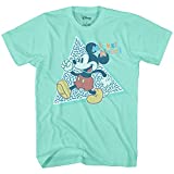 Disney Mickey Mouse 90s Nostalgia Classic Retro Vintage Disneyland World Tee Funny Humor Adult Mens Graphic T-Shirt Apparel (Mint, Medium)