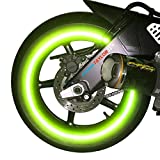 customTAYLOR33 New Special Edition Lime Green High Intensity Grade Reflective Copyrighted Safety Rim Tapes, 17" (Rim Size for Most SportsBikes)