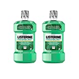 Listerine Freshburst Antiseptic Mouthwash for Bad Breath, Plaque, & Gingivitis, 500 mL x 2