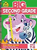 School Zone - Big Second Grade Workbook - Ages 7 to 8, 2nd Grade, Word Problems, Reading Comprehension, Phonics, Math, Science, and More (School Zone Big Workbook Series)