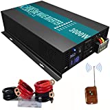 WZRELB 3000W 36V 120V Pure Sine Wave Power Inverter Remote Control with 2 AC Outlets,Car Inverter, 3000W 36V Remote (RBPRC-300036)