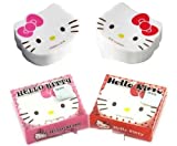 Hello Kitty Eraser Face Diecut Earser X 4 pcs - Include 2 Pink and 2 Red