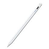 Stylus Pen for iPad, Palm Rejection iPad Pencil for iPad Pro 2021 11/12.9 Inch(2018-2021), iPad 8th Generation, iPad 7/6th, iPad Air 4th/3rd, Upgraded Tip Tilt Sensitivity Magnetic Stylus Pen, White