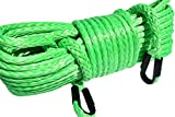 1/2inch Synthetic Winch Cable UHMWPE Winch Rope Extension UHMWPE Rope Towing Ropes (1/2"150ft, Green)