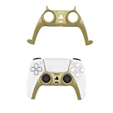 PS5 Controller Decoration Strip,EJGAME DIY PS5 Controller Replacement Shell Color Replacement Decoration Accessories for PS5 Controller Panel (Gold)