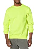 Hanes Men's EcoSmart Sweatshirt, safety green, Medium