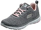 Skechers womens Flex Appeal 3.0 - Insiders Sneaker, Grey/Light Pink, 8 US