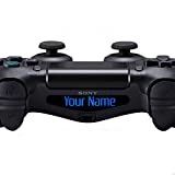 2x Custom Decal for a Ps4 PlayStation Controller Lightbar Your Name 4 Text LED Personalized LIGHT BAR Font gamertag gamer tag