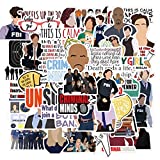 50pcs Tv Show Criminal Minds Vinyls Stickers Laptop Sticker Waterproof Stickers Luggage Skateboard Water Bottle Stickers Decal Bicycle Bumper Snowboard Decorate Gift for Kid. （Criminal Minds）