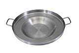 Concord Stainless Steel Comal Frying Bowl Cookware (22"), silver (S4008 S4812 S5612)