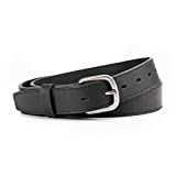 The Executive Leather Belt | Made in USA | Men's Dress / Casual Belt | Black 42