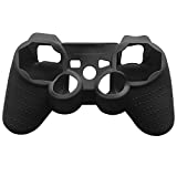 OSTENT Protective Silicone Gel Soft Skin Case Cover Pouch Compatible for Sony PS2 PS3 Controller Color Black