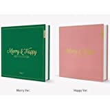 Twice -[Merry & Happy]1st Repackage 2 Ver SET CD+84p Photo Book+3p Photo Cards+1p Post Card+1p Sticker K-POP SEALED