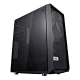 Fractal Design Meshify C - Compact Computer Case - High Performance Airflow/Cooling - 2X Fans Included - PSU Shroud - Modular Interior - Water-Cooling Ready - USB3.0 - Tempered Glass - Blackout