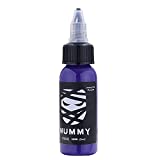 Mummy Tattoo Ink Set 1 oz, Color Evenly Long Lasting Vibrant and Bright, No Irritation Tattoo Ink (purple)