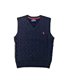 Polo Ralph Lauren Boys Cable Sweater Vest 3/3T Navy Blue