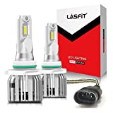 LASFIT 9006 HB4 LED Fog Light Bulbs, 6000k Bright White Mini Design for Dodge ram 1500 2002-2009, 2013-2019