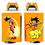 Decal Moments PS5 Standard Disc Console Controllers Full Body Vinyl Skin Sticker Decals for Playstation 5 Console and Controllers Goku Kids