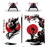 Decal Moments PS5 Digital Edition Console 2 Controllers Full Body Cover Vinyl Skin Decals Stickers for Playstation 5 Digital Console and Controllers Goku Kids