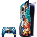 Skinit Decal Gaming Skin Compatible with PS5 Digital Edition Console + Controller - Officially Licensed Dragon Ball Super Goku Vegeta Super Ball Design