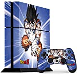 Skinit Decal Gaming Skin Compatible with PS4 Console and Controller Bundle - Officially Licensed Dragon Ball Z Dragon Ball Z Goku Blast Design