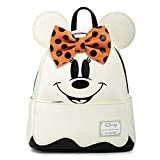 Loungefly Disney Ghost Minnie Mouse Glow in the Dark Cosplay Womens Double Strap Shoulder Bag Purse