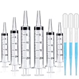 6 Pack 20ml Syringe Without Needle - Syringes for Lip Gloss, Large Plastic Syringes for TKB Lip Gloss Base (Versagel)Scientific Labs, Dispensing, Measuring, Watering, RefillingMultiple Uses