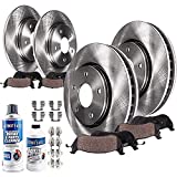 Detroit Axle - Front and Rear Disc Rotors + Brake Pads Replacement for Subaru Impreza Forester Legacy Outback - 10pc Set