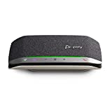 Poly - Sync 20 USB-C Personal Smart -Speakerphone (Plantronics) - Connect to Cell Phone via -Bluetooth and PC/Mac via USB-C -Cable - Works with Teams (Certified), Zoom & More