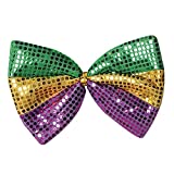 Beistle Jumbo Mardi Gras Glitz 'N Gleam Bow Tie, 81/2-Inch by 11-1/2-Inch