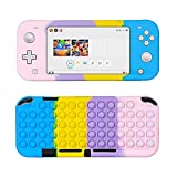 Jowhep for Nintendo Switch Lite Silicone Case Fidget Toy it Funny Fun for Switch Lite Games Cover Soft Design Shell for Girls Boys Kids Cases for Switch Lite Controllers (Color Bubble)