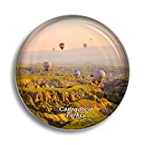 Fridge Magnet Turkey Cappadocia Glass Magnets for Refrigerator Souvenirs Cute Crystal Magnet Decor for Whiteboard Office Home Gift