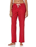 Amazon Essentials Women's Lightweight Flannel Pajama Pant, red dot, XX-Large