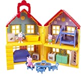 Peppa Pig's House Playset, 17 Pieces - Includes Foldable House Case, Character Figures & Room Accessories - Toy Gift for Kids - Ages 2+