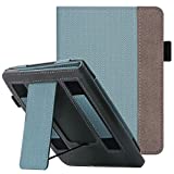 WALNEW Stand Case for 6.8” Kindle Paperwhite 11th Generation 2021- Two Hand Straps Premium PU Leather Book Cover with Auto Wake/Sleep for Amazon Kindle Paperwhite Signature Edition ereader