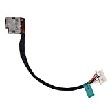 SUNMALL Replacement 799736-F57 799736-Y57 DC Jack Power Plug In Charging Port Connector Socket with Wire Cable Harness For hp 15-AC 15-AC163NR 15-AC063NR 15-AC113CL 15-AC121DX 15-AC161NR Series Laptop