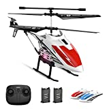 DEERC DE51 Remote Control Helicopter Altitude Hold RC Helicopters with Gyro for Adult Kid Beginner,2.4GHz Aircraft Indoor Flying Toy with 3.5 Channel,High&Low Speed,LED Light,2 Battery for 20 Min Play