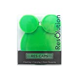 Ooze Resolution Glass Cleaner Caps (1 Large, 2 Small, Green) Silicone Stretch Caps - Universal Caps for Cleaning, Storage, Odor Proofing - Resolution Gel Glass Cleaner Accessories - Glass Plugs