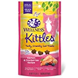 Wellness Kittles Grain-Free Salmon & Cranberries Recipe Crunchy Cat Treats, 2 Ounce Bag