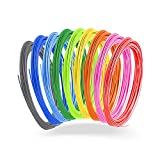 Smart Novelty Premium 3D Pen Filament Refill 10-in-1 Multicolor Bundle Universally Compatible Multicolored 1.75mm - PLA High Precision Pen & Printer Filament Refills- 16 Feet Per Color