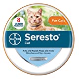 Seresto Cat Vet-Recommended Flea & Tick Treatment & Prevention Collar for Cats | 8 Months Protection