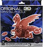 Bepuzzled Deluxe 3D Crystal Jigsaw Puzzle - Red Dragon DIY Assembly Brain Teaser, Fun Model Toy Gift Decoration for Adults & Kids Age 12 & Up, 56Piece (Level 3)