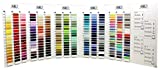 Aurifil Mako Cotton Thread Color Card ~ 270 Colors ~ Actual Thread Onto Card So You Can See Exact Colors