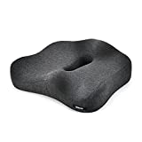 USEMAKE Patent Chair Cushions ,Ergonomic Comfort ,Thicken Memory Foam, Office Chair Car Seat Cushion for Back, Coccyx,&Tailbone Pain Relief (Black)