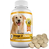 Amazing Nutritionals Omega-3 Fish Oil Chew-able Tablet for Dogs, 120 tabs