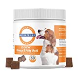 Stratford Pharmaceuticals Omega 3 Fatty Acid Soft Chews Max Strength, Dog Omega 3 Supplement, Soft Chew with Fish Oil for Dogs, Small and Medium Dogs, 60 Count