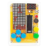 DIY Solder Project Game Kit with 5 Retro Classic Games for Electronic Soldering Practice and Learning, Comfortable Acrylic Case and Handheld Size, Ideal Gift for Family and Friends by VOGURTIME