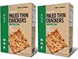 Julian Bakery Paleo Thin Crackers | Salt & Pepper | USDA Organic | Gluten-Free | Grain-Free | GMO Free | Low Carb | 8.4 Ounce (Pack of 2)